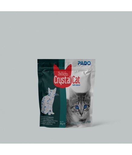 [SILICA4KG] Pado Silica Crystal Cat Litter[Weight - 4kg]