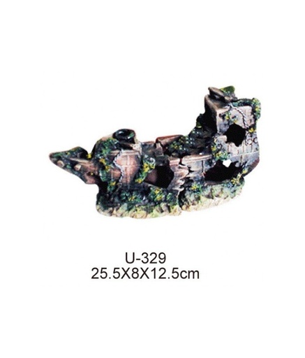 [U329] KW Zone Aquarium Resin Decoration: U - 329