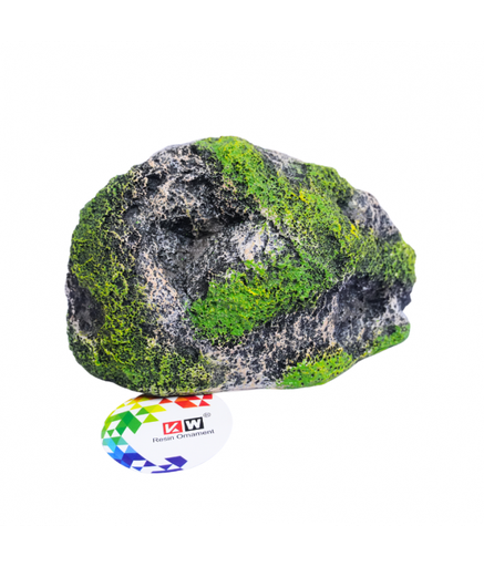 [U-781M] KW Zone Resin Ornament Rock Aquarium Decoration, 17x8x9cm (M)