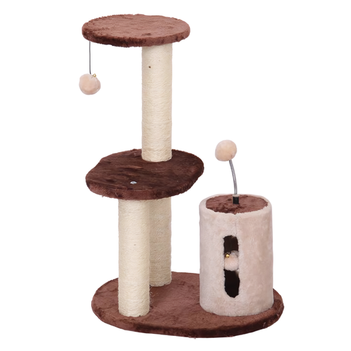 [HY17077] Catry Cat Tower With Scratcher 45x35x65cm