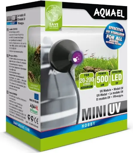 [AQ110443] Aquael Mini UV Module 500mW [For 20-200 litres Aquarium]