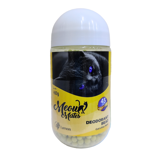 [6973373209254] Meow Mates Deodorant Bead 450g - Lemon