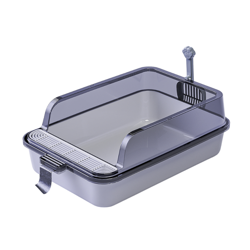 [PD-84918] Pado Cat Litter Tray With Scoop M(53x34x20cm)-Grey