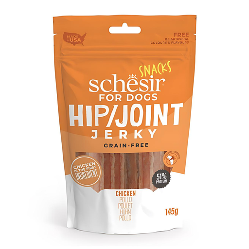 [SCINV26265204] Schesir Grain-Free Dog Snacks Hip & Joint Jerky 145g - Chicken