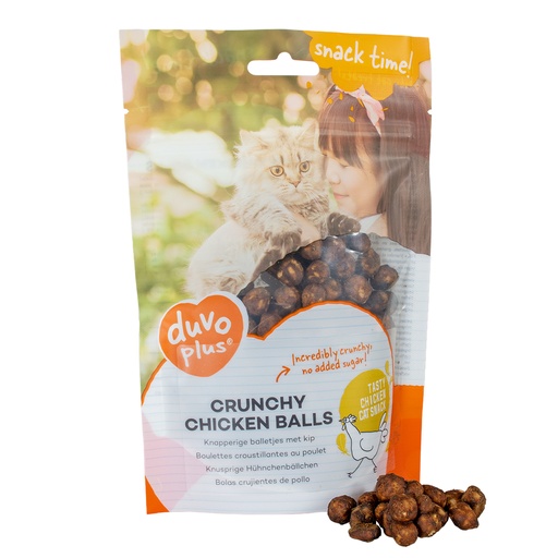 [LR15535] Duvo+ Crunchy Chicken Balls for Cats 50g