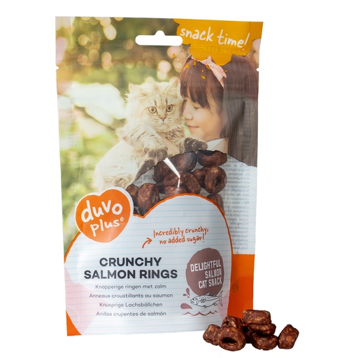 [LR15538] Duvo+ Crunchy Salmon Ring for Cats 50g