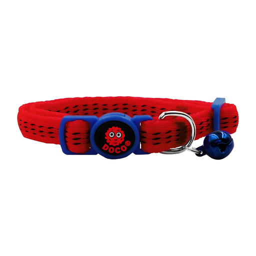 [DCAT010-03XS] DOCO® Puffy Cat Collar 1.0 X 19-31cm(XS) - Red