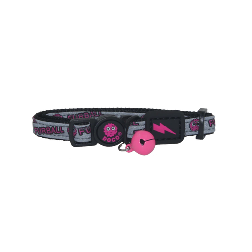 [DCAT011-04XS] DOCO® Reflective Cat Collar - Printed Pattern, 1.0 X 19-31cm(XS) Pink