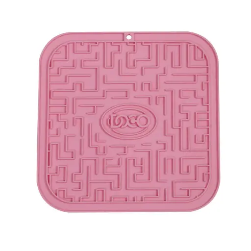 [LM-2388-O/S-Hot Pink] DOCO® Licking Mats for Dogs and Cats 20cm x 20cm(O/S) Hot Pink