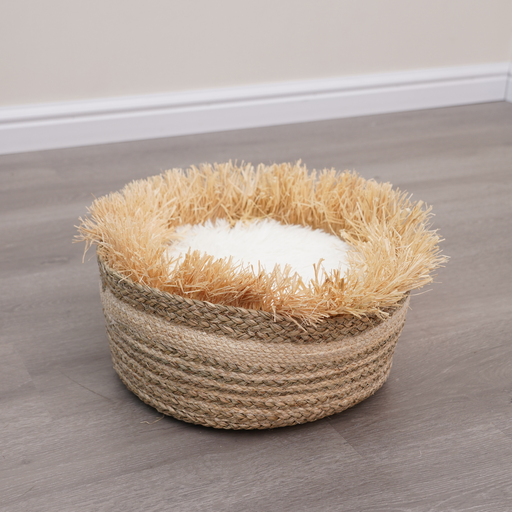 [HY240186] Catry Cat Bed Basket 40x40x18h cm